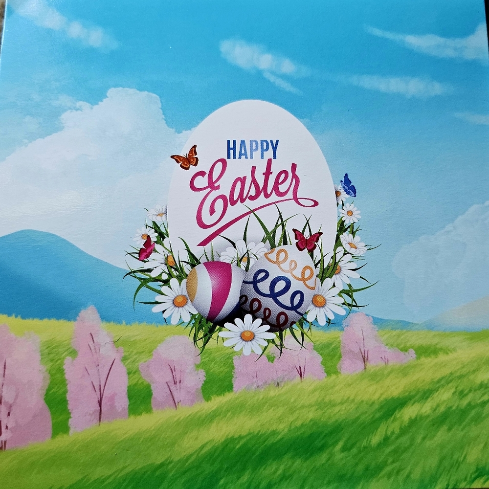 Curious Chick's Easter Card Diamond Painted Unique - Picture 3 of 6